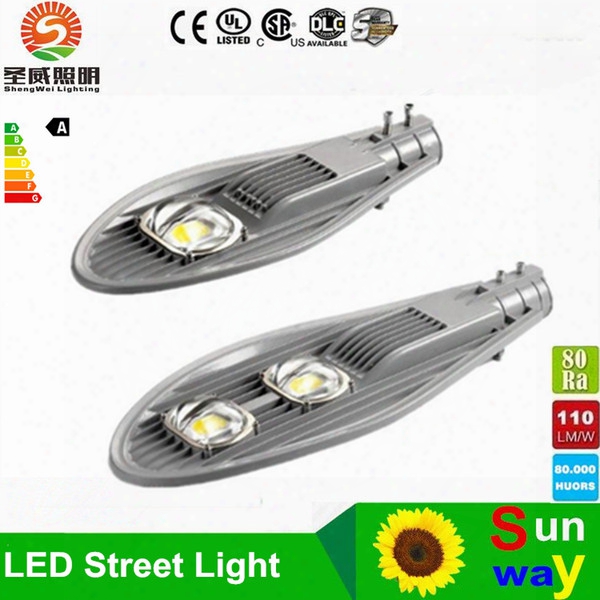 Led Street Light 50w 80w 100w 150w Ac85v~265v High Strength Cobra Head Road Light Garden Light Outdoor Light Factory Direct Dhl Free Shippin