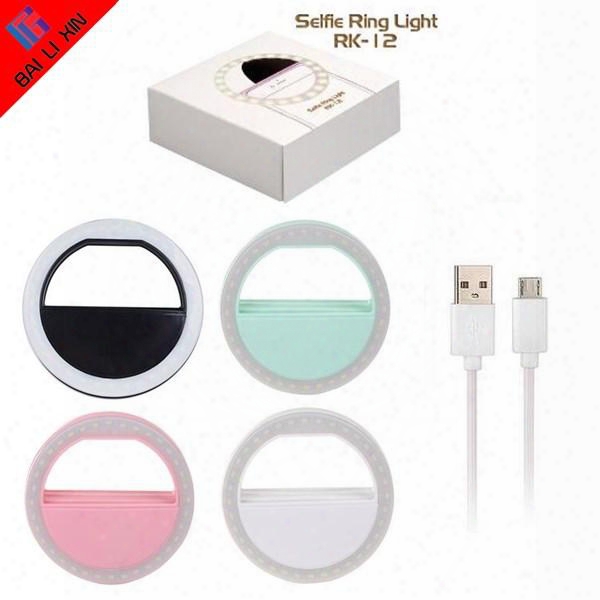 Manufacturer Charging Led Flash Beauty Fill Selfie Lamp Outdoor Selfie Ring Light Rechargeable For All Mobile Phone