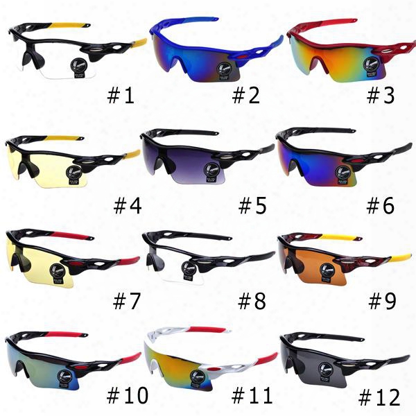 Men Bicycle Sports Sunglasses Cycling Eyewear Cycling Riding Protective Goggle Cool Cycling Glasses Uv400 Sunglasses A+++ 1801003