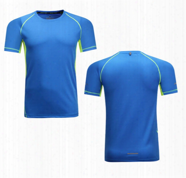 Mens Short Sleeve Running Jersey Quick Dry Outdoor