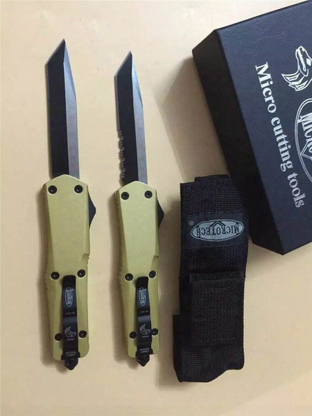 Microtech 440c Blade 57hrc Steel Handle Kinfe Survival Outdoor Free Shipping
