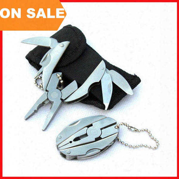 Multi Function Pliers Mini Folding Tongs Including Screwdriver Filer Knife Keychain Outdoor Equipment Hand Tools Tortoise Pliers 250020