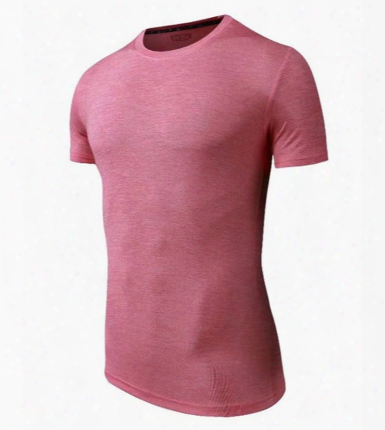 New Outdoors Wear Sport Clothing Fitness Wear Running Jersey Short Sleeve Shirt Good Quality Pink Color