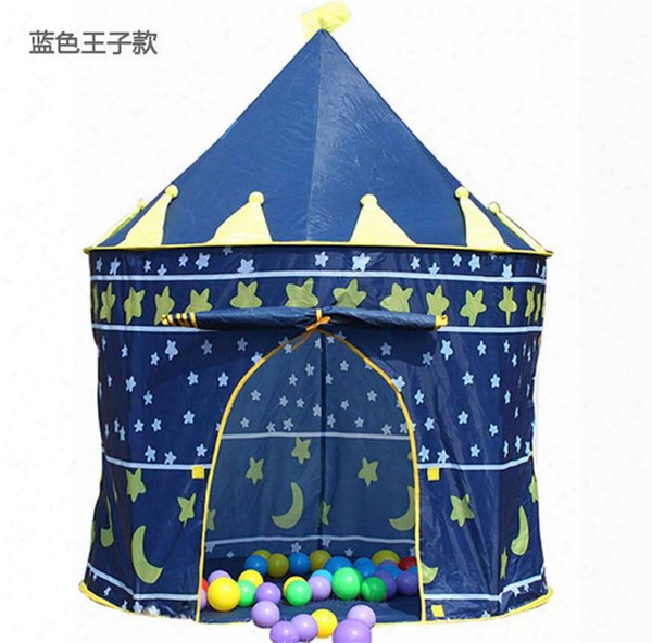 Prince And Princess Palace Castle Children Playing Indoor Outdoor Toy Tent Colors Mixed