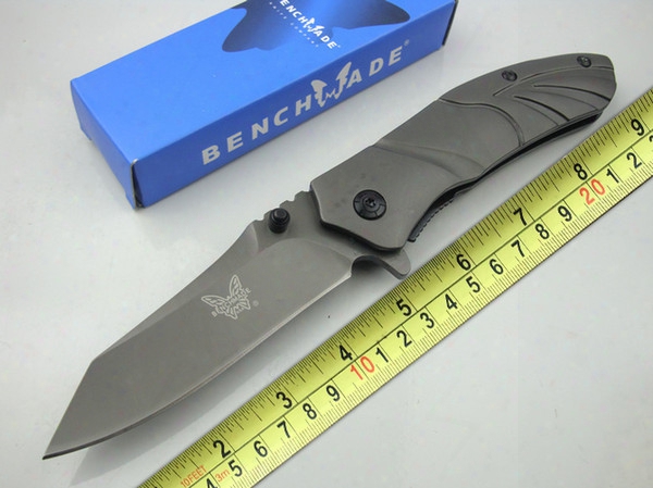 Survival Knife Benchmade Folding Knife 3cr13mov Blade Full Steel Hanle Outdoor Folder Knives Best Christmas Gift F306e