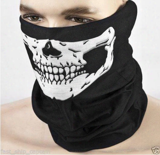Wholesale Outdoor Seamless Versatile Magic Skull Scarf Face Mask Scarf Cycling Riding Masks Warm Neckerchief Halloween Costumes