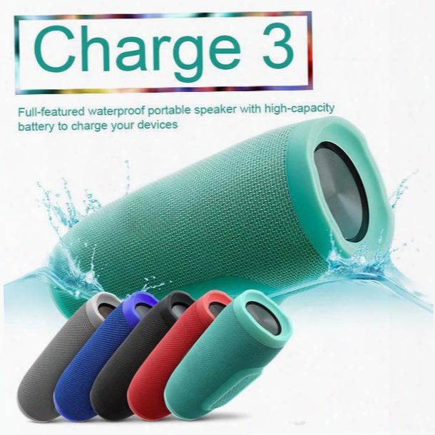 Wireless Portable Bluetooth Speaker Charge3 Waterproof Outdoor Subwoofer Battery-powered Soundbar Speaker Provide Strong Power Pk Charge2+