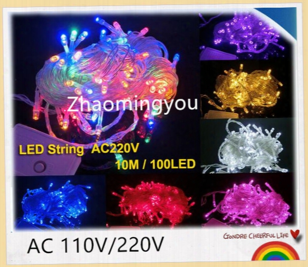 You 10m 20m 30m 50m 100m Led String Fairy Light Holiday Decoration Ac220v 110v Waterproof Outdoor Light With Contrloler