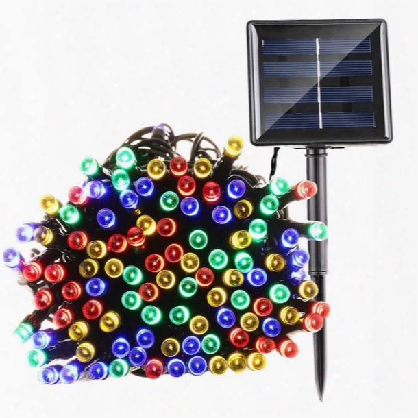 100 Led 200 Led Outdoor 8 Modes Solar Powered String Light Garden Christmas Party Tree Lamp 12m 22m Led Flash Fairy String Lights