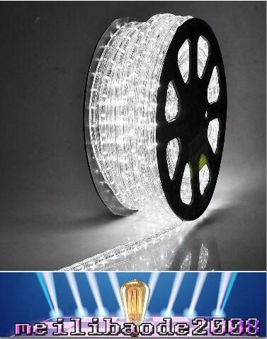 100m Led 2-wire Round Rope Light Led Flex Rope Light Pvc Led Light Led Strips Indoor Outdoor Led Flex Tube Disco Bar Pub Christmas Party Myy