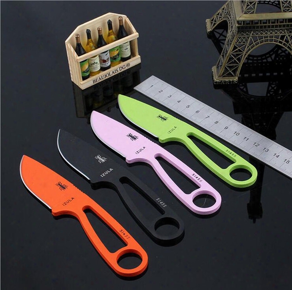 1pcs Sample 4 Style Randall&#039;s Adventure Esee Izula Small Neck Knife Fixed Blade Outdoor Camping Hunting Knife Knives