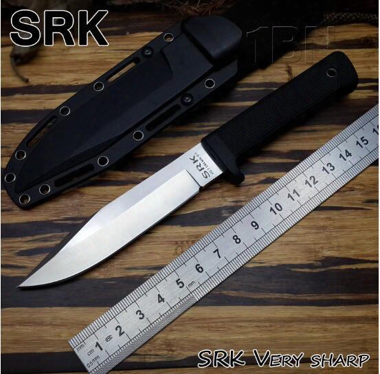 2018 Classic Cold Steel Srk Vg-1 Fixed Blade Knife Blade Abs Handle Hunting Tool Outdoor Survival Camping Knives Fixed Blade Campe Knife