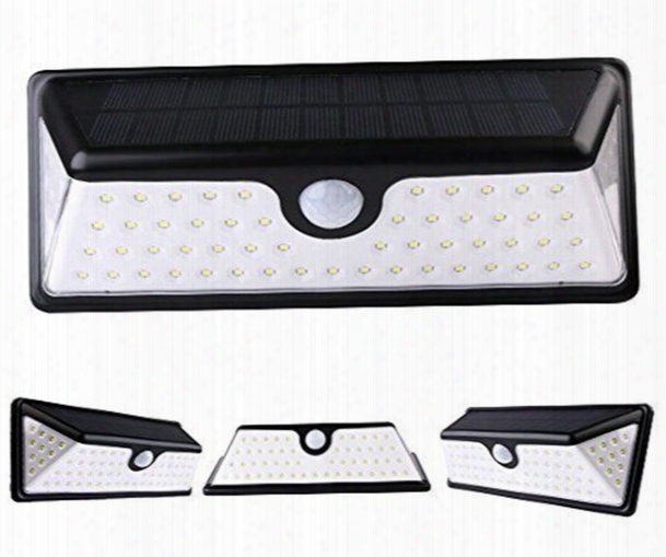 3l Ed Side 73 Leds Outdoor Waterproof Wide Angle Motion Sensor Solar Light Led Wall  Lamp