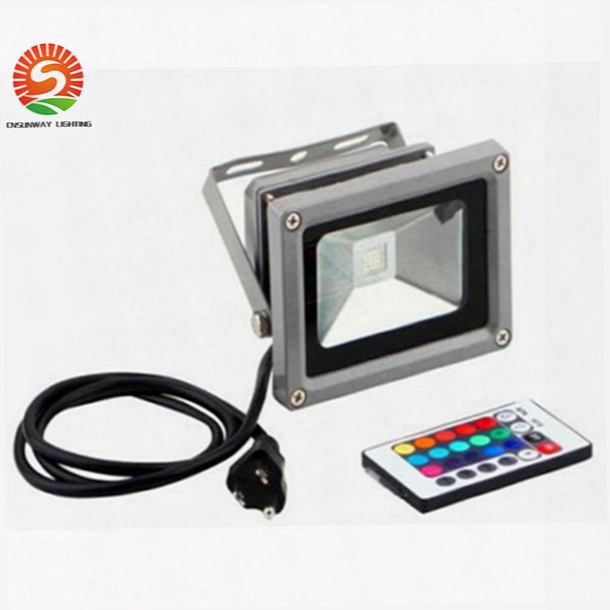 30w 50w 100w Led Floodlights Rgb Led Waterproof Outdoor Flood Lights Ac 85-265v + 24keys Remte Control + Eu/au/us/uk Plug