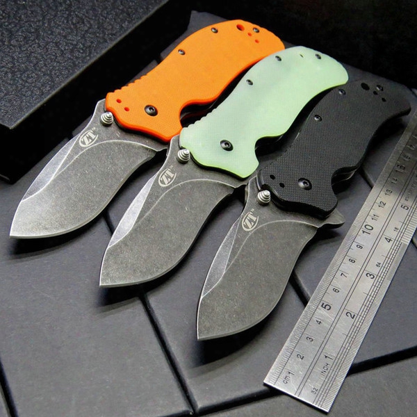 4 Color Zero Tolerance Zt0350 Double Bearing Pocket Knife Folding Knife S30v Blade Utility Outdoor Camping Knife Knives Xmas Gift For Men