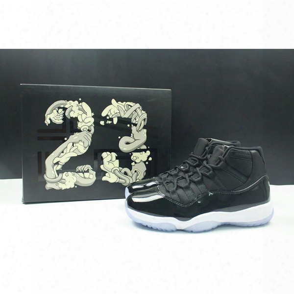 Air Retro 11 Space Jam 11s Basketball Sneakers Top Quality Real Leather Real Carbon Fiber Men Shoes Woman Shoe Black Blue Footwear