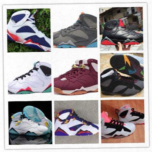 Air Retro 7 Nothing But Net Bordeaux Verde Gs Hare Fuchsia Glow Olympic Men Basketball Shoes Mens Sports Shoes Womens Outdoor Sneakers 36-46