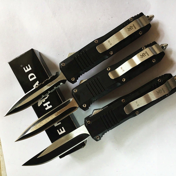 Bench Cut Outdoor Folding Knife N/e Automatic Telescopic Folding Pocket Knife The Micro Technology Tactical Knife Double Blade Free Shipping