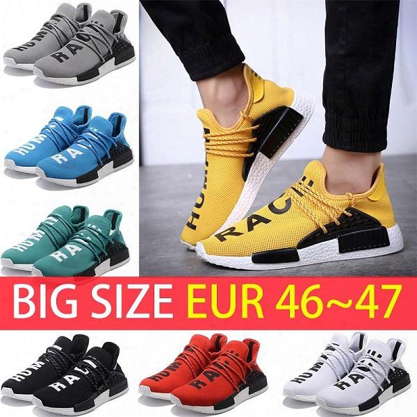 Big Size Nmd Human Race Boost Man Running Shoes Ultra Boost Ultraboost Nmds Yellow Black White Red Mens Womens Sport Sneakers Us 5-12