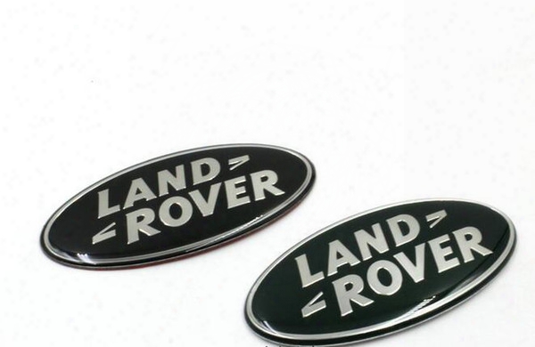 Car Styling Aluminum Land Rover Lr3 Sport Range Rover Discovery Fit With A ~ Grille Emblem Black Oval Badge