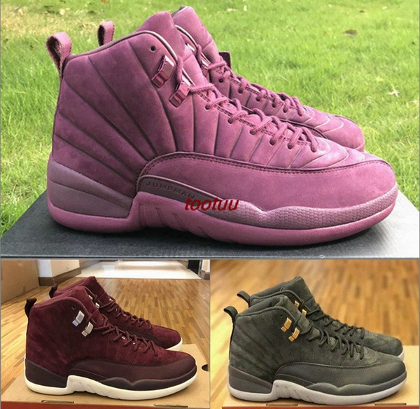 Cheap Air Retro 12 Xii Wh Eat Bordeaux The Master Black Wool Flu Game Men Basketball Shoes Sneakers 12s Sports Shoes Mens Athletics Footwears