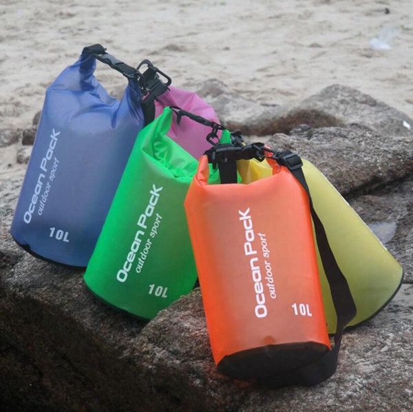 Durable Outdoor Waterproof Dry Bag Floating Swimming Boating Camping Travel Kit Drifting Waferproof Storage Folding Bag 2l/5l/10l/15l/20/30l