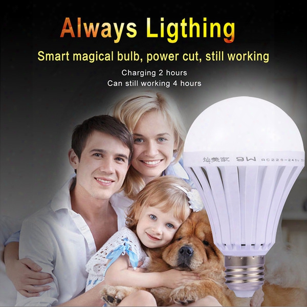 E27 Led Smart Rechargeable Bulbs 110v E27 Emergency Light Bulb Lam P Home Commercial Outdoor Lighting 5w 7w 9w 12w 220v Bombillas Light Cool