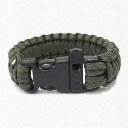 Free Dhl Outdoor Camping Hiking Survival Bracelet 13 Colors Self-rescue Paracord Parachute Corx Bracelets Survival Bracelet Camping Travel