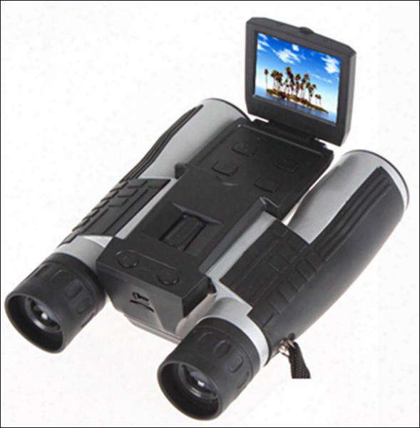 Free Shipping Fs608 Full Hd1080p Digital Binocular Camera For Tourism Outdoor Multi Function 4 In 1 Telescope Video Recorder Dvr Camcorder