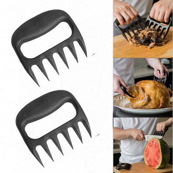 Grizzly Bear Paws Meat Claws Handler Fork Tongs Pull Shred Pork Bbq Barbecue Tools Bbq Grilling Accessories With Retail Box F201788