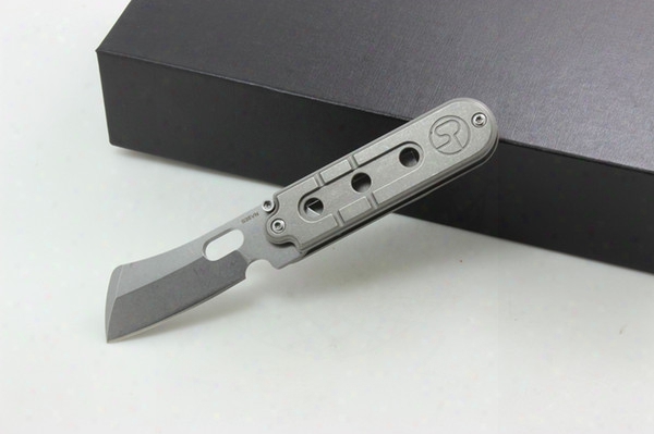 High Quality Seger Bean Cleaver Midtech Tactical Keycchain Mini Pocket Folding Knife S35vn Blade Titanium Handle Outdoor Survival Knives Edc