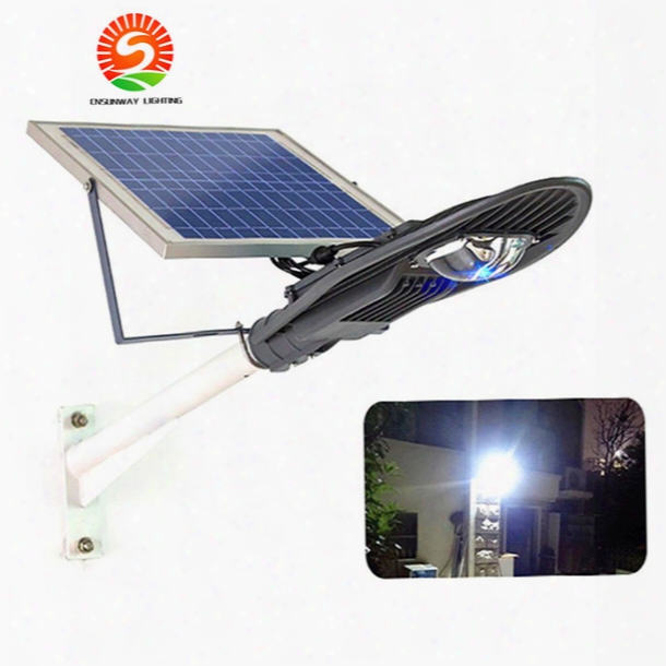 Ip65 Integrated All In One Remote Control 20w 30w Solar Power Led Street Light Lamp Outdoor Garden Lighting With 5m Cable