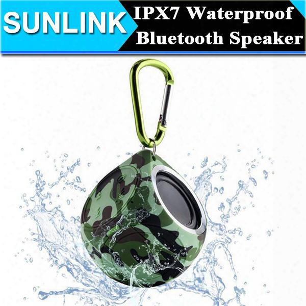 Ipx7 Waterproof Bluetooth Speaker Handsfree Super Mini Wireless Shower Outdoor Sport Climbing Stereo Loud Speakers Dt-b660 Just 4.2cm !