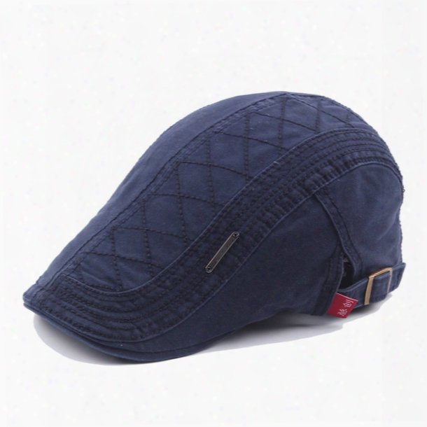 Men&#039;s Cotton Hat Retro Outdoor Sunshade Hat Beret Peaked Cap