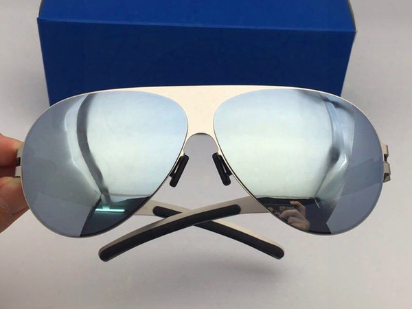New Mykita Sunglasses Franz Pilot Frame With Mirror Lens Ultralight Frame Memory Alloy Oversized Sunglasses Summer Style Cool Outdoor Design