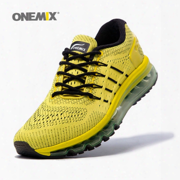 Onemix Mens Running Shoes For Men Unique Shoe Tongue Athletic Trainers Zoom Sports Shoe 2017 Air Cushion Shox Sole Outdoor Walking Sneakers