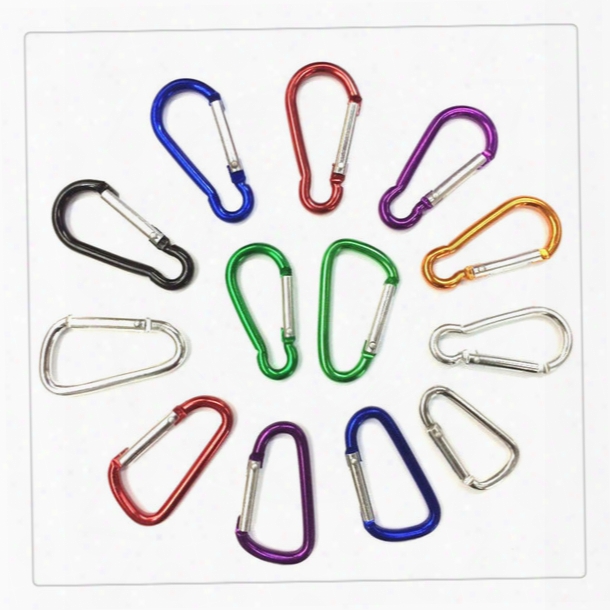 Outdoor Carabiner Durable Climbing Hook Aluminum Camping Outdoosrport Accessory Carabiner Clip Key Chain Camp Snap Clip Hook Keychain
