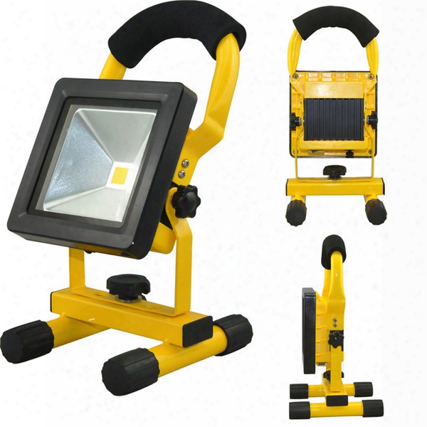 Portable Led Rechargeable Outdoor Flood Light 10w 20w 30w 50w 100-240v Ac Input Ip65 Led Work Light Indoor And Outdoor