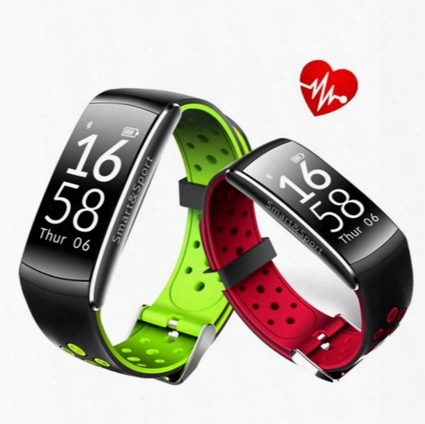 Q8 Outdoor Smart Bracelet Heart Rate Monitor Fitness Tracker Smart Band Watch With Alarm Clock Facebook Twitter Reminder Smartband Wristband