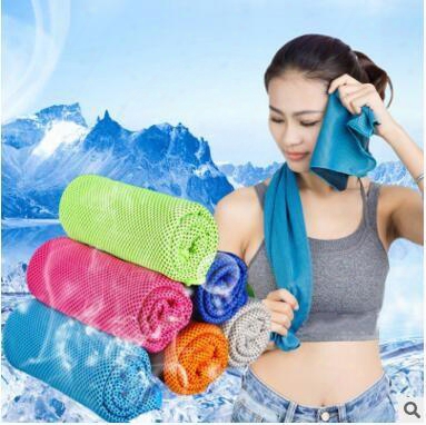 Summer Cool Towel Exercise Qualification Sweat Ice Towel Outdoor Sports Cold Towels Hypothermia Pva Ice Washcloth 90*30cm For Children Adult