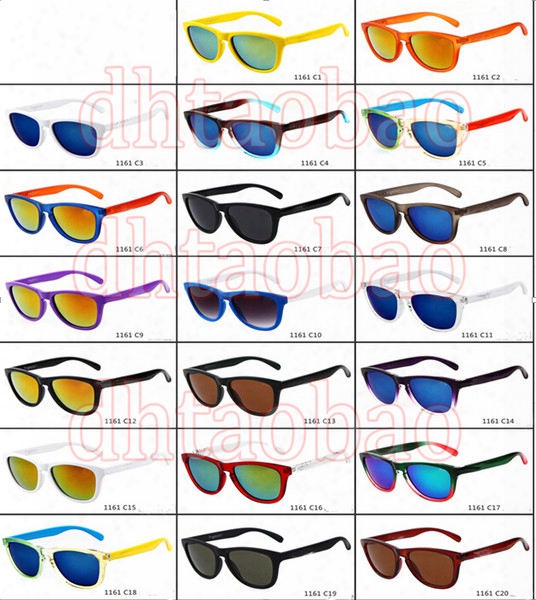 Summer Men Popular Colorful Sunglasses Sports Glasses Women Cycling Outdoor Sun Glasses Square Frame Riding Glasses 20 Colors Free Shipping