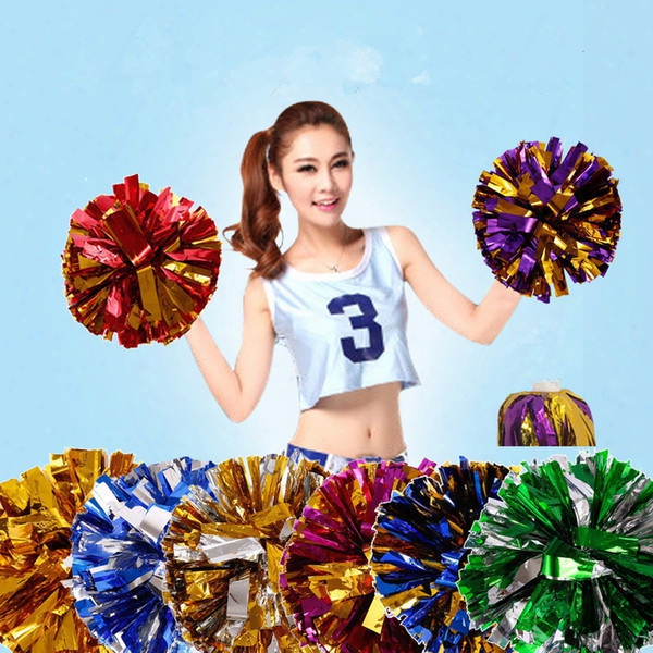 Wholesale 20pcs/lot 2017new Athletic Outdoor Accs Game Pompoms Cheering Pompom High Quality Cheerleading Supplies