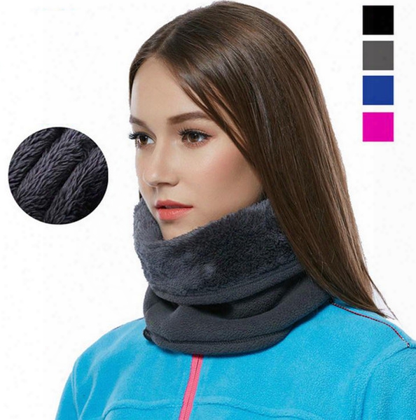 3in1 Outdoor Winter Thicken Warm Fleece Neck Warmer Snood Cycling Scarves Men  Bufanda Ski Bicycle Scarf Women B484