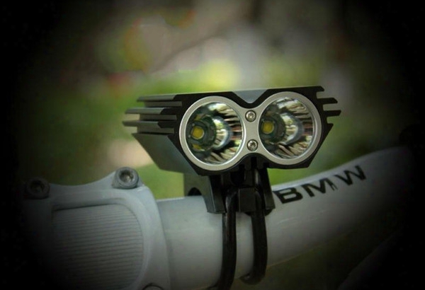 5000lm 2x Cree Xml Xm-l T6 Led Bicycle Bike Light Lamp Cycling X2 Bike Light Headlamp Headlight+charger+battery