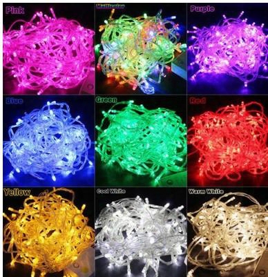 50m Waterproof Outdoor Festival 400 Led String Fairy Light Christmas Wedding Party Holiday Garden Holiday Decoration Lights 110-220v