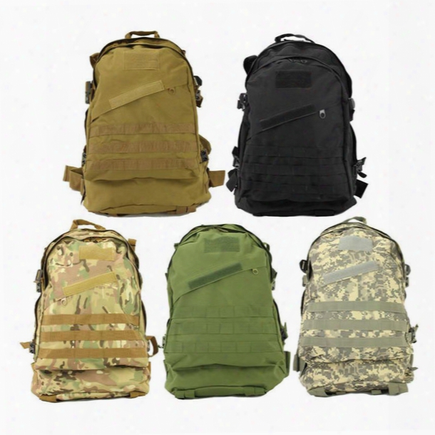 5pcs New Unisex Sports Outdoors Molle 3d Military Tactical Backpack Rucksack Bag Camping Traveling Hiking Trekking 40l (dy)