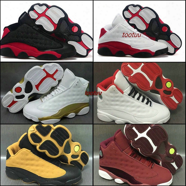 Air Retro 13 Mens Basketball Shoes Sneakers White Bred Black Cat Low Chutney Melo Pe Dmp History Of Flight Heiress Baske Ball Sports Shoes