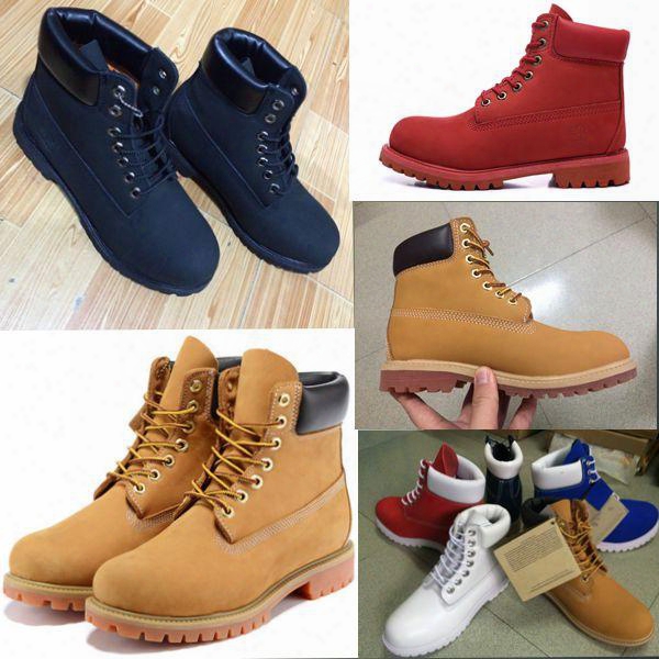 Best Martin Boots Big Yellow Boots Brand Mens Women Genuine Leather Waterproof Outdoor Boots Leather Hiking Shoes Leisure Ankle Boots