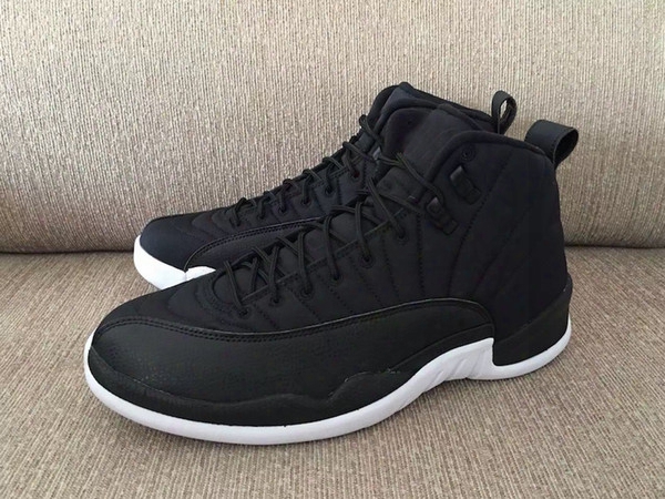 Cheap Men Air Black Nylon Retro 12 Shoes Top Quality Airs 12s Sports Training Athletic Sneakers Mens Shoes