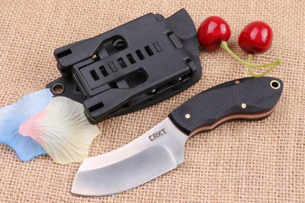 Crkt New G10 Handle 9cr18mov Blade Full Tang Camping Outdoors Hunting Knife Gift Knife 1pcs Sample Allowed Shippin